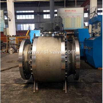 3PCS Cast Steel Body Trunnion Mounted Ball Valve